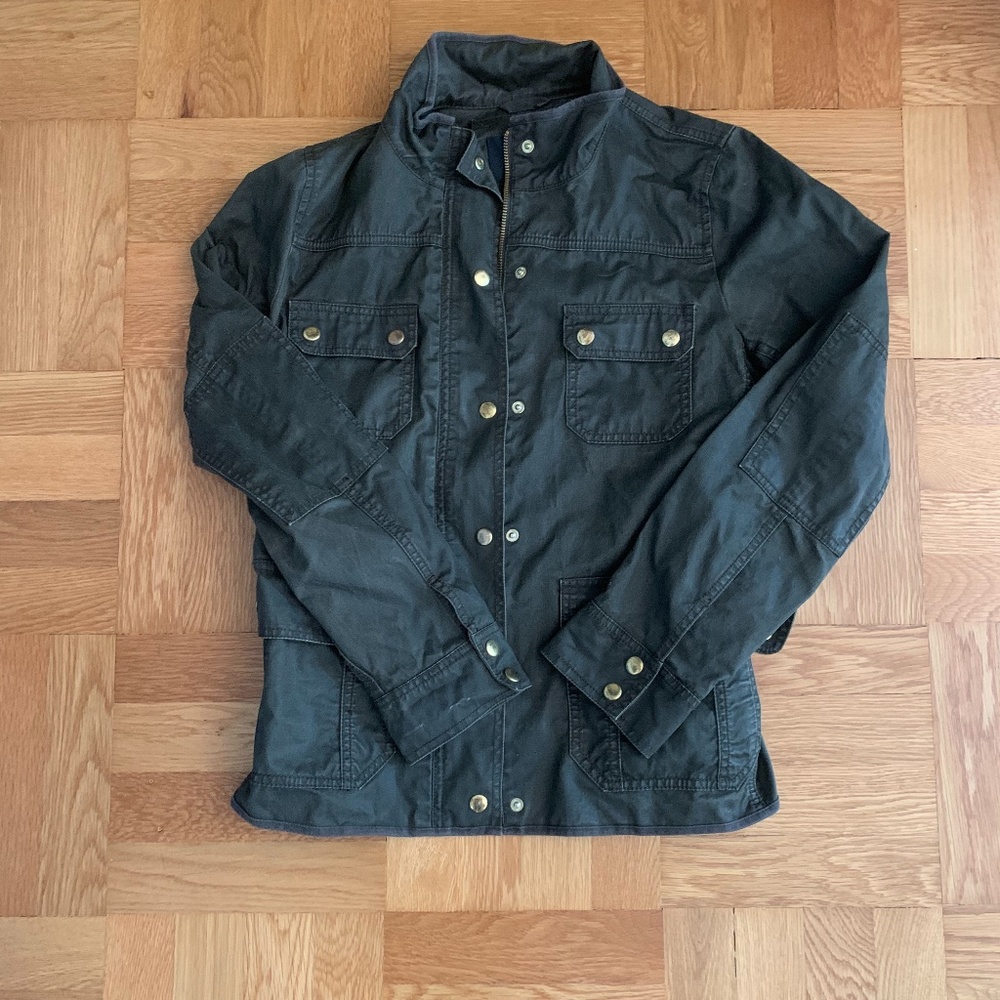 J Crew Green Boyfriend Relaxed Utility Jacket